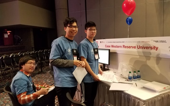 Students at the North American Championship of International Collegiate Programming Contest